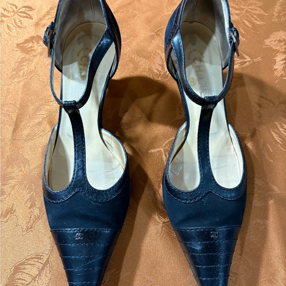 Chanel Vintange T Straps heels